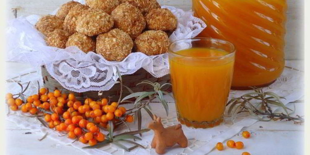 Рецепт печенья в кокосовых опилках и облепиховый кисель