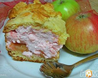 Пляцок Яблоки под кисельным небом
