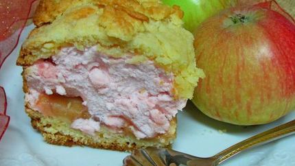 Пляцок Яблоки под кисельным небом