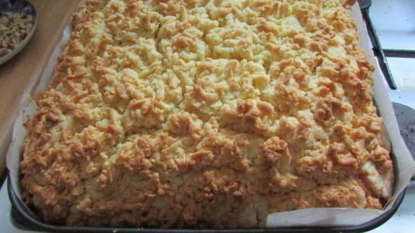 пляцок яблоки под кисельным небом