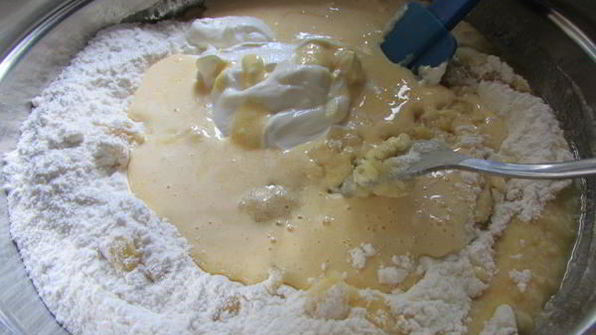 пляцок яблоки под кисельным небом