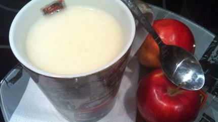 Яблочно-молочный кисель