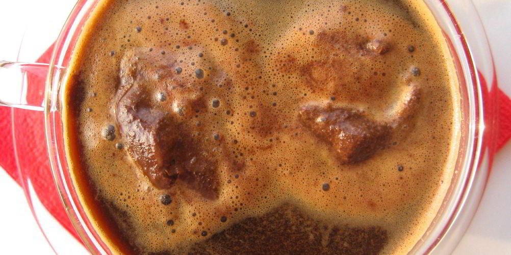 Рецепт кофе гляссе с шоколадным шербетом