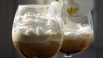 Кофе латте со льдом