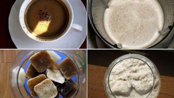 кофе латте со льдом