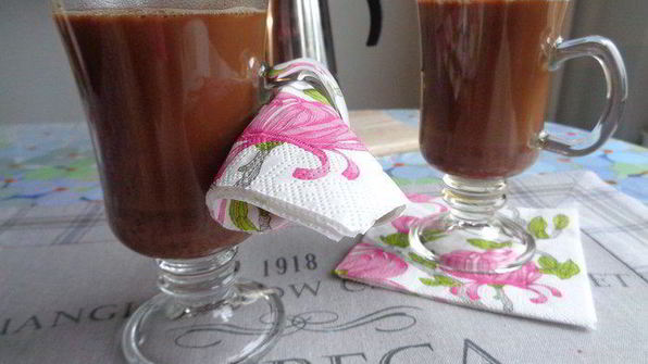 кофе мокко с горьким шоколадом