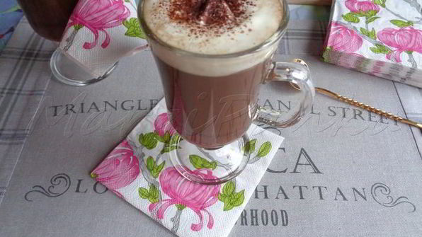 кофе мокко с горьким шоколадом