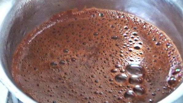 кофе с малиновыми сливками