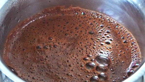 кофе с молоком и яичным ликером