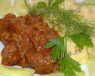 Мясо с кофе