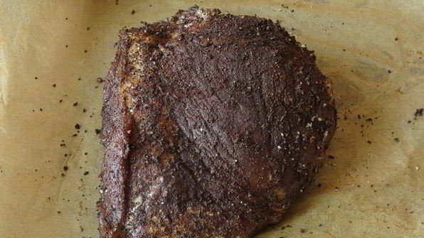 мясо в кофейной корочке