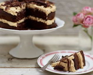 Пряный кофейно-шоколадный торт