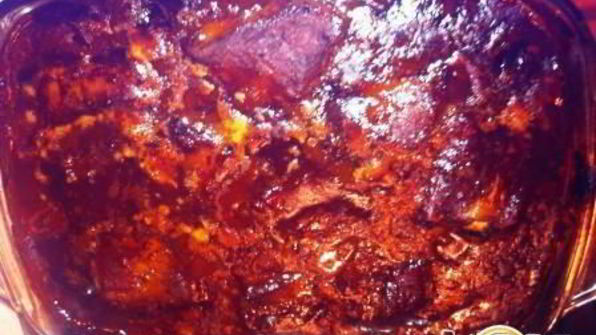 свиные ребра в кофейном соусе