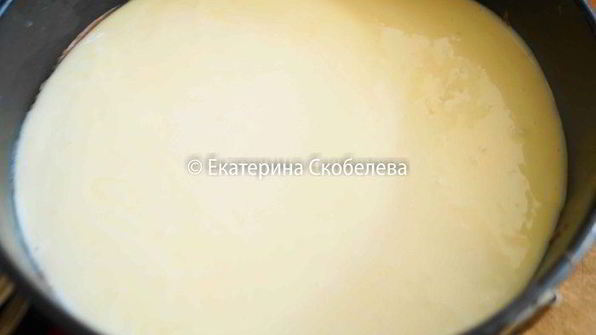 трехслойный кофейно-шоколадный чизкейк