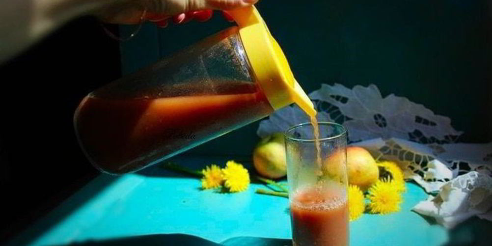 Рецепт кваса на яблочном соке