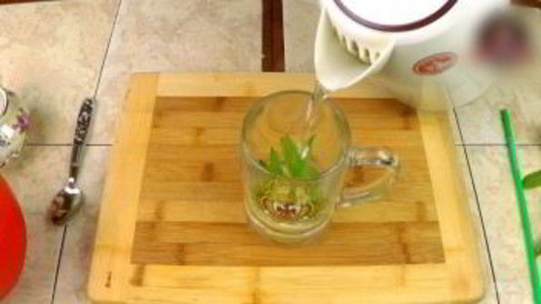 домашний лимонад с мятой