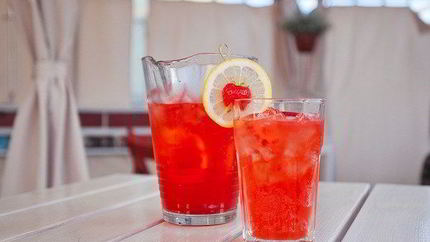 Клубничный газированный лимонад Шик