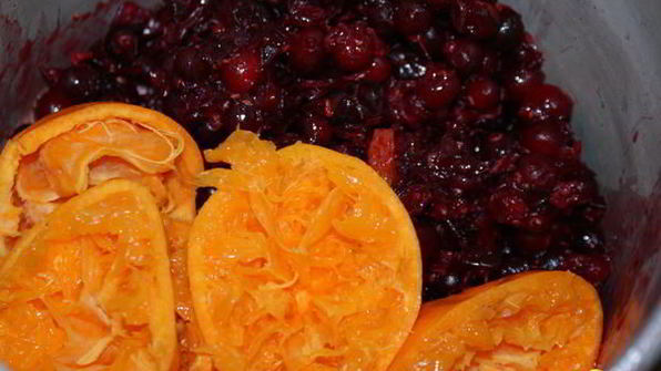 клюквенно-мандариновый морс