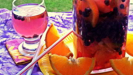 Напиток чернично-цитрусовый