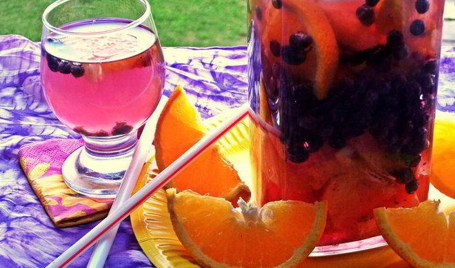 Напиток чернично-цитрусовый