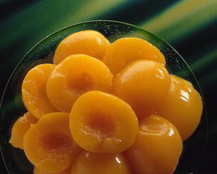 Персики в сиропе с мятой и с лимоном