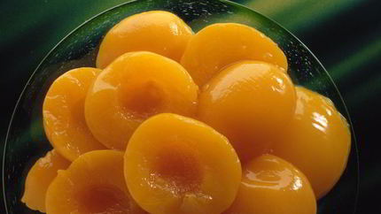 Персики в сиропе с мятой и с лимоном