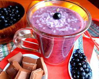 Бананово-черничный смузи