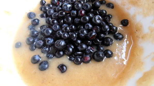 бананово-черничный смузи