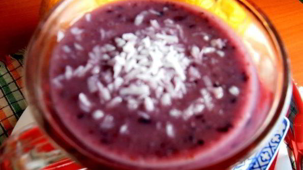 бананово-черничный смузи