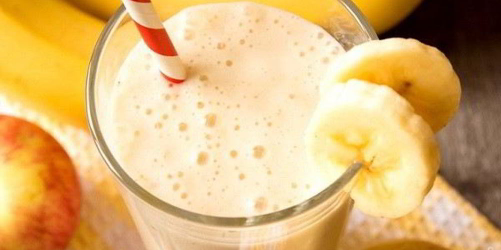Рецепт бананова-яблочного смузи