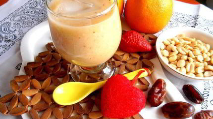 Банановый смузи с карамельным вкусом