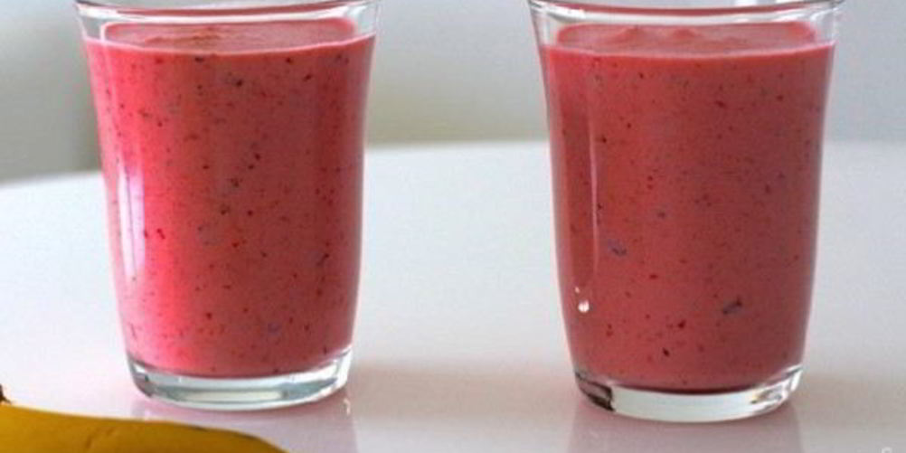 Рецепт клубнично-бананового смузи