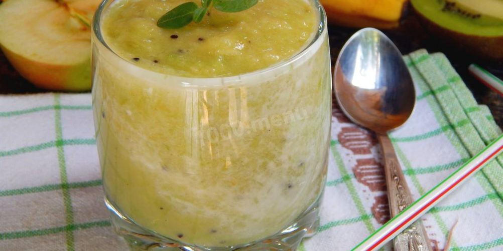 Рецепт смузей яблоко киви банан