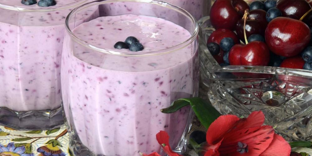 Рецепт творожно-черничного коктейль