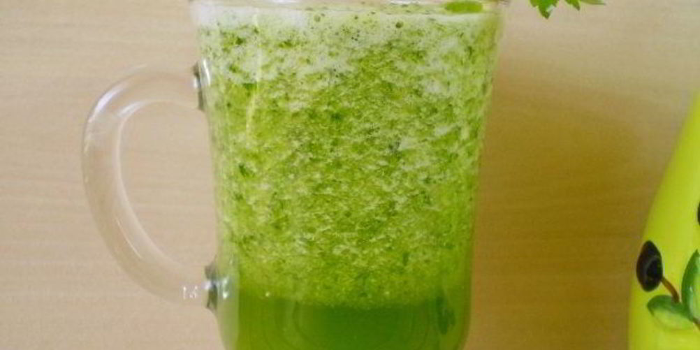 Рецепт зеленого коктейля с огурцом