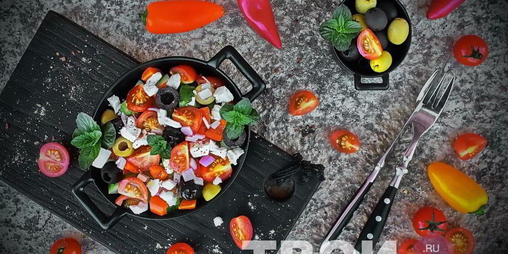 Рецепт греческого салата с брынзой