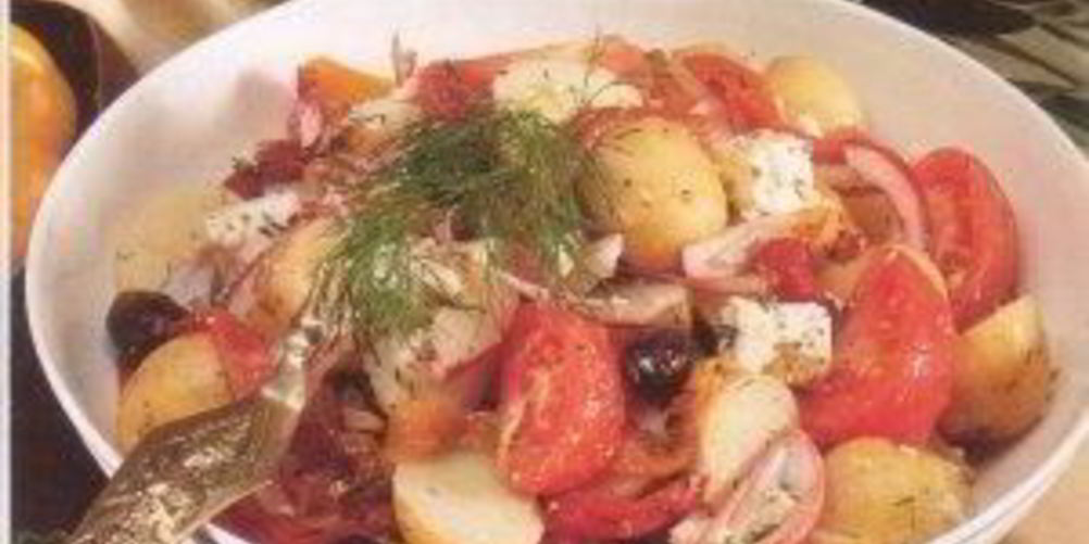 Рецепт греческого салата с картофелем