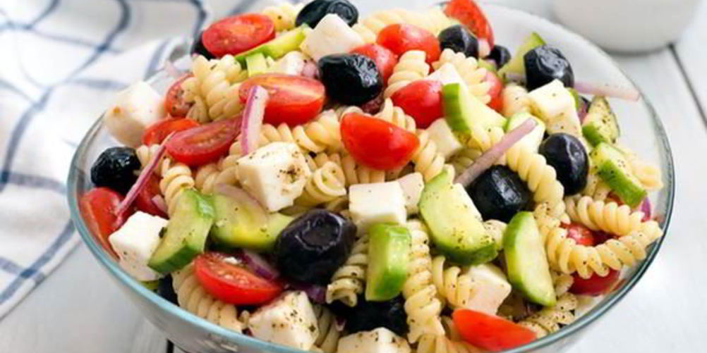 Рецепт греческого салата с пастой