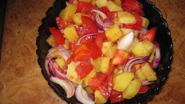 картофельный салат patates salatas