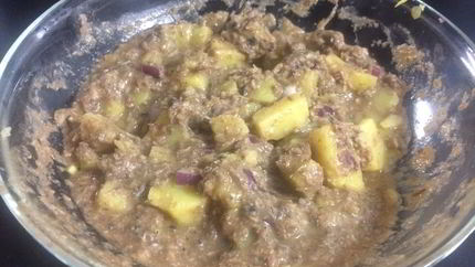 Картофельный салат с килькой