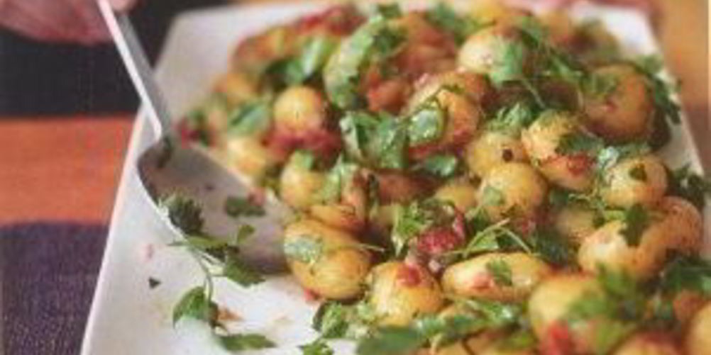 Рецепт картофельного салата с консервированным перцем