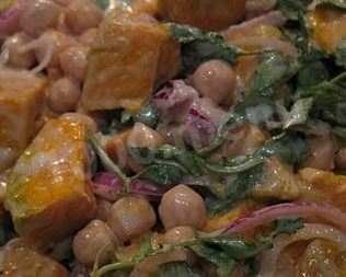 Новый вкусный салат из тыквы и нута