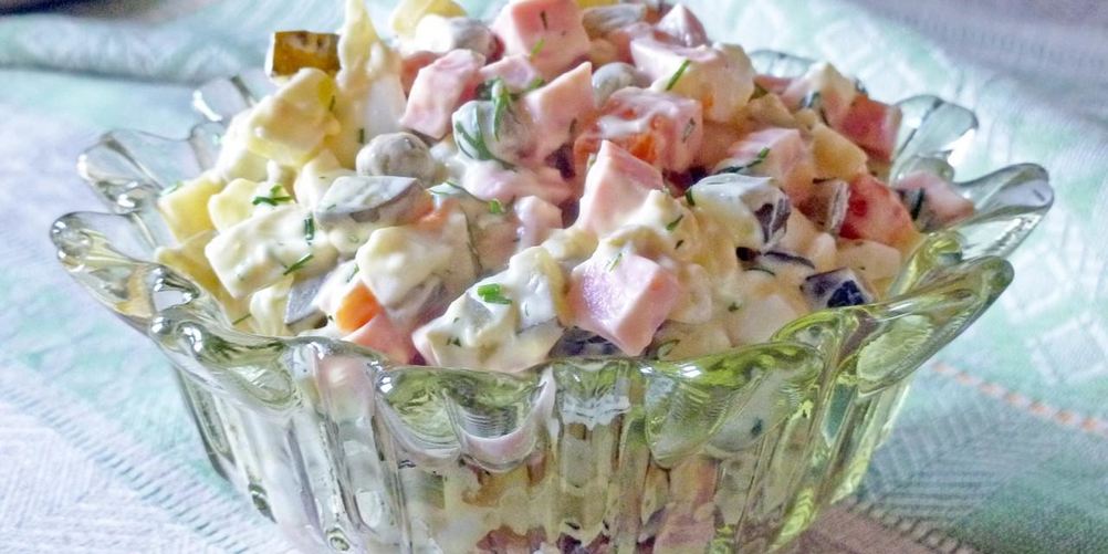Рецепт оливье классический с солеными огурцами