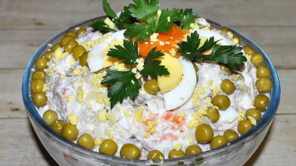 Оливье с индейкой — самый вкусный