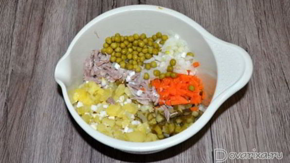 оливье с индейкой — самый вкусный