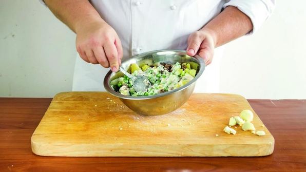 оливье с языком