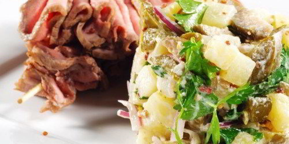 Рецепт салата оливье с кабачками