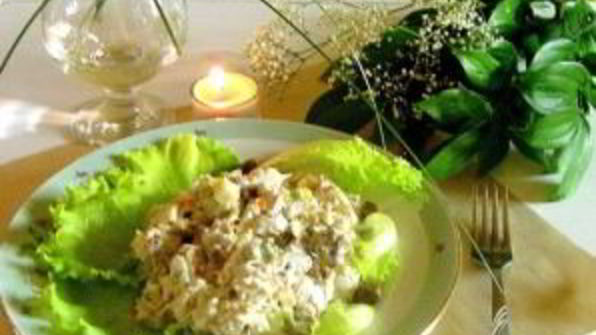 салат оливье с языком