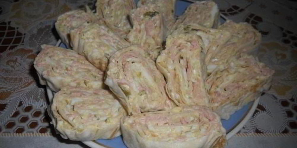 Рецепт закуски оливье-рулет