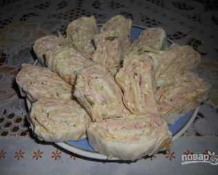 Закуска Оливье-рулет